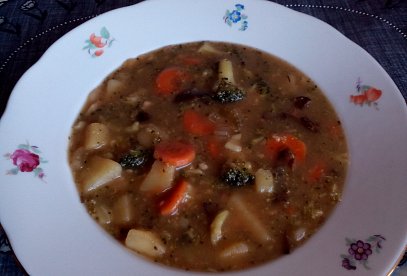 Brokolicová houbovačka - polévka