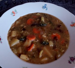 Brokolicová houbovačka - polévka Brokolicová houbovačka - polévka