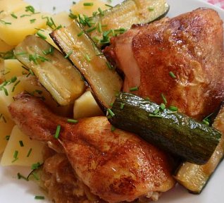 Tandoori kuře s cuketou