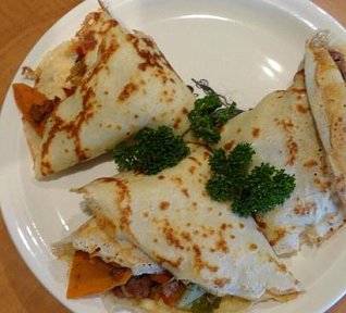 Palačinky plněné sojovou směsí