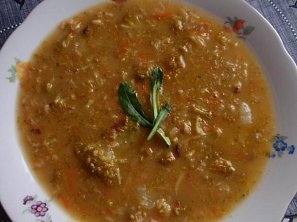 Brokolicová polévka nejen s vločkami