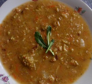 Brokolicová polévka nejen s vločkami Brokolicová polévka nejen s vločkami