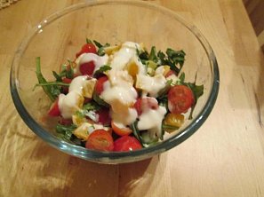 Salát Rukola s cherry rajčátky a pomerančem