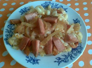 Zapečené lečo s těstovinami