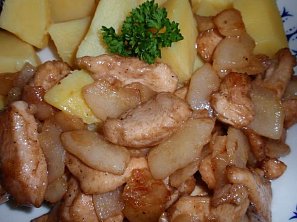 Hruškové kuřecí - minutka Hruškové kuřecí - minutka