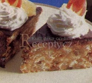 Rumový nepečený dort