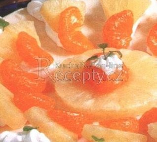 Tropický nepečený dort