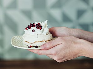 Mini pavlova s kokosovým krémem