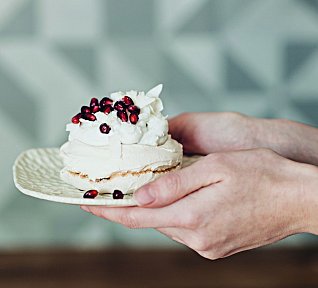 Mini pavlova s kokosovým krémem