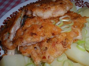 Tvarůžkové (syrečkové) placičky / řízečky s masem Tvarůžkové (syrečkové) placičky / řízečky s masem