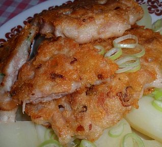 Tvarůžkové (syrečkové) placičky / řízečky s masem