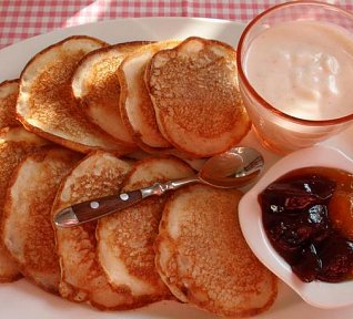 Jemné lívance z acidofilního mléka - bez vajec