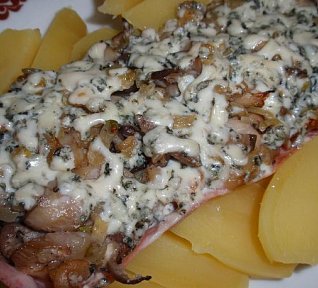 Zapečená hlíva s nivou