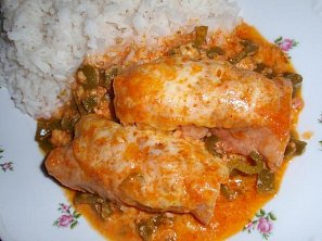 Šunkové roládky s mletým masem - zapečené