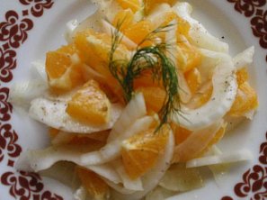 Fenyklový salát s pomerančem