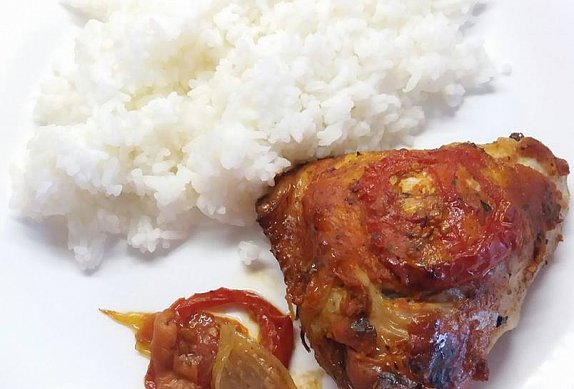 Pečené kuře v kečupovo-hořčičné omáčce