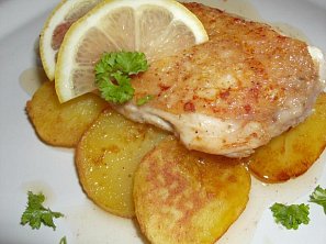 Kuřecí prsa na citronu Kuřecí prsa na citronu