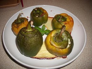 Zapečené papriky s pokličkou