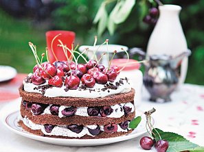 Třešňový dort s mákem