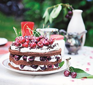 Třešňový dort s mákem