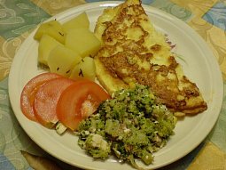 Sýrová omeleta - rychlá