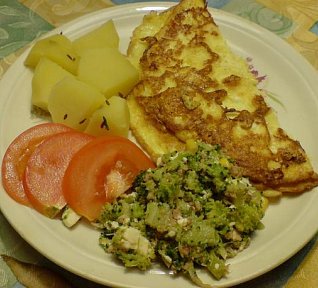 Sýrová omeleta - rychlá