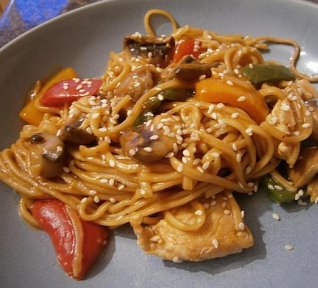 Orientální nudlová směs