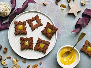 Kakaové sušenky s citronovým krémem