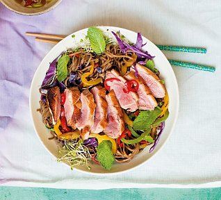 Kachní prsa s nudlovým salátem