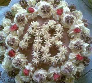 Vanilkový a kakaový krém na dorty, řezy, věnečky