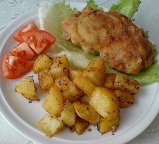 Plněný vepřový řízek