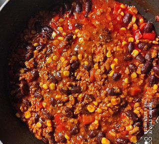 Chili con carne s kukuřicí