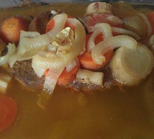 Dušená krkovička se zeleninou