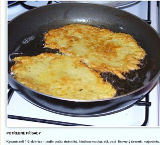 Bramboráky z kyselého zelí