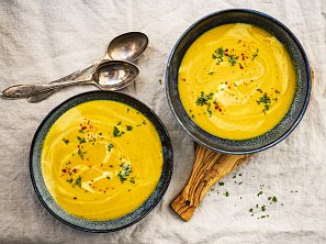 Dýňová polévka s hruškami