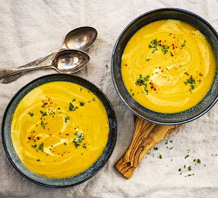 Dýňová polévka s hruškami