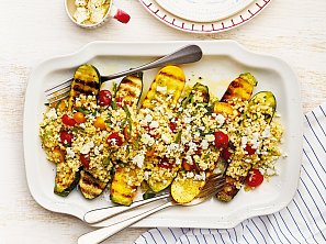 Grilované cukety s bulgurem