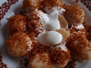 Jablečňáky s perníkem podle Ládi Hrušky (knedlíky)