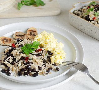 Gallo pinto karibské, základní recept