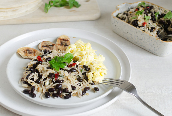 Gallo pinto karibské, základní recept