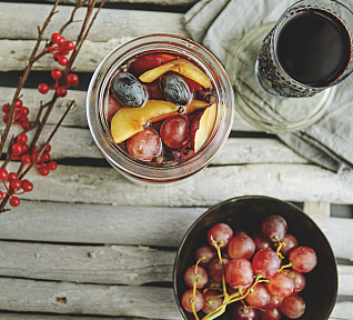 Hroznový kompot s cherry nádechem