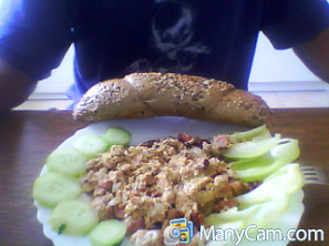 Míchaná vajíčka s paštikou