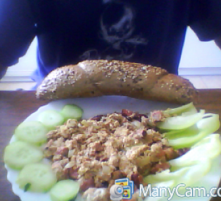 Míchaná vajíčka s paštikou