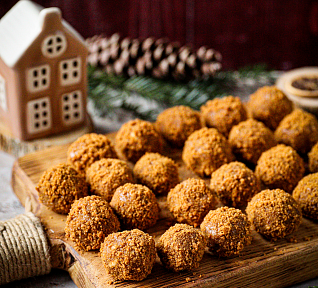 Nepečené lotus kuličky