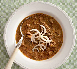 Guláš z tlačenky podle Ládi Hrušky