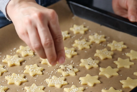 Křehké sýrové hvězdičky