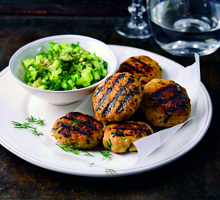 Krůtí bochánky s okurkovou salsou